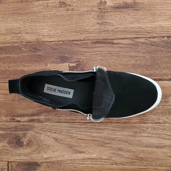 Steve Madden suede wedge sneaker - Picture 3 of 4
